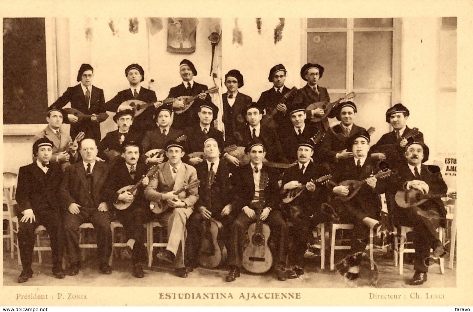 CORSE  -  AJACCIO - L'Estudiantina Ajaccienne, école De Musique Créée En 1901 - Instruments De Musique - Photo J. Catani - Non Classés