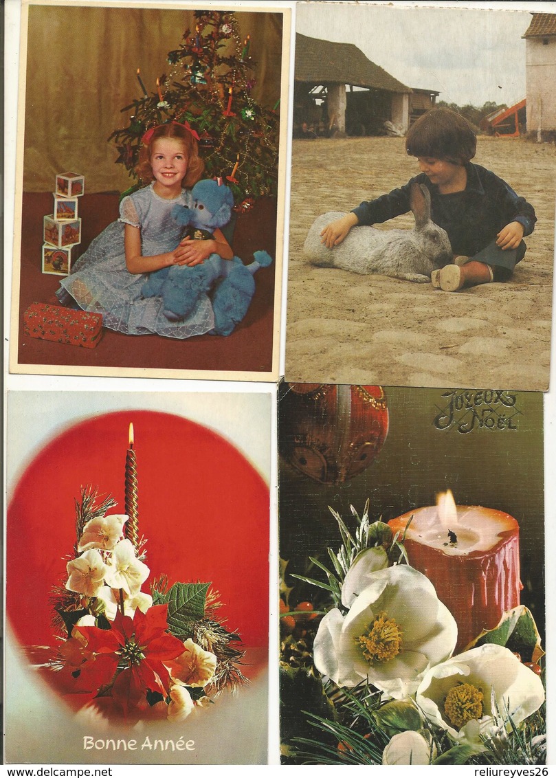 Lot de 100 Cartes postales Divers , Photos , Fêtes, Fleurs , Publicité, Illustrateurs...