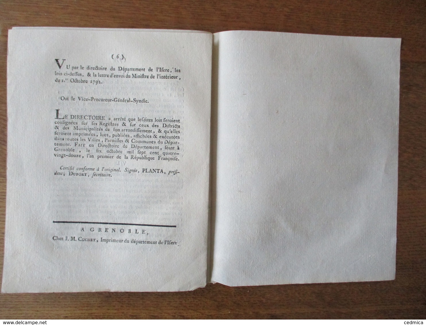 LOIS DU 15 SEPTEMBRE 1792 CREANCIERS DES RENTES DUES PAR LES CORPS COMMUNAUTES & ETABLISSEMENTS SUPPRIMES & PAR LES CI-D - Décrets & Lois