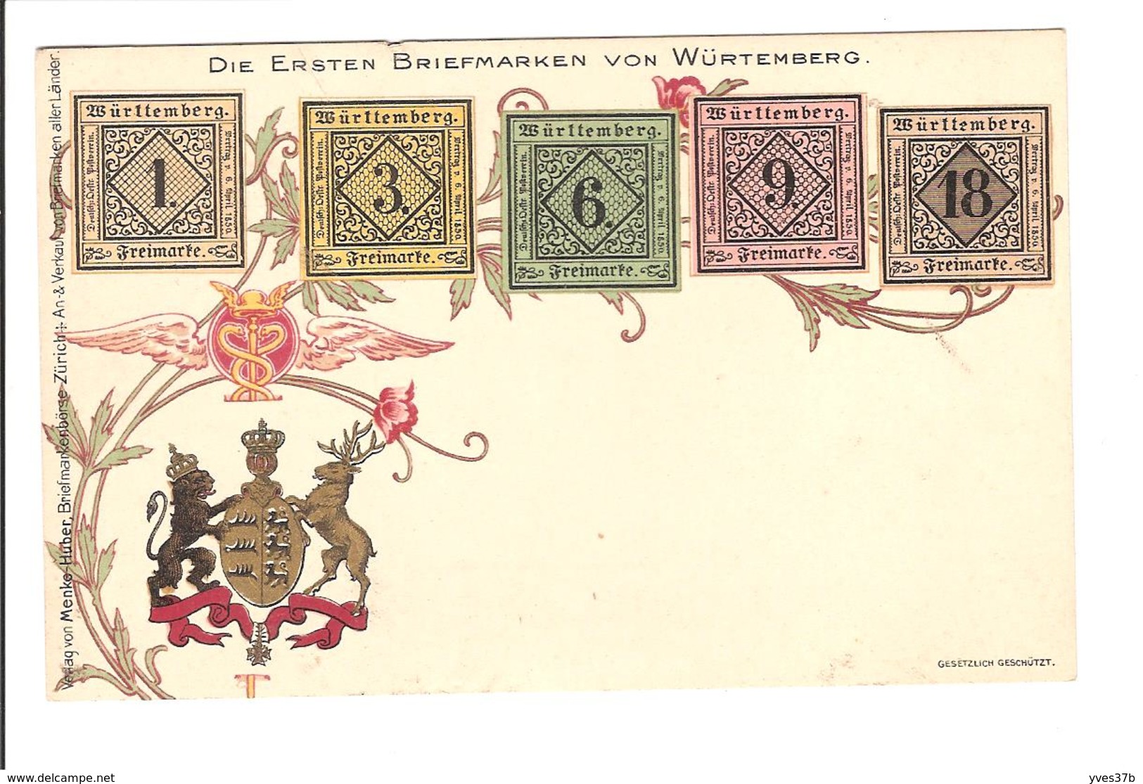 Die Ersten Briefmarken Von Würtemberg - Stamps (pictures)