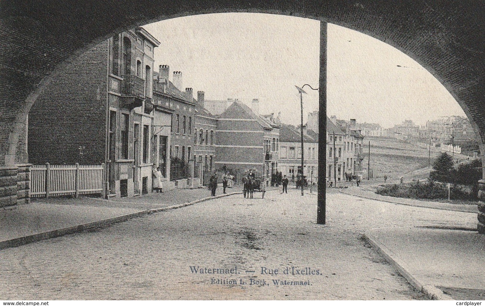 WATERMAEL-BOITSFORT -  Rue D'Ixelles - Belle Vue Sous Le Pont - Edit. L. Bock - 1908 - Watermael-Boitsfort - Watermaal-Bosvoorde