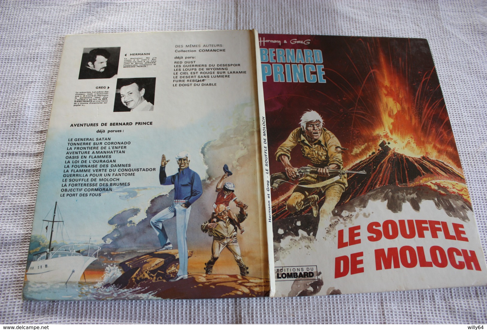 BERNARD PRINCE   Le Souffle Du Moloch    Editions: Du LOMBARD   EO 1976  TBE - Bernard Prince