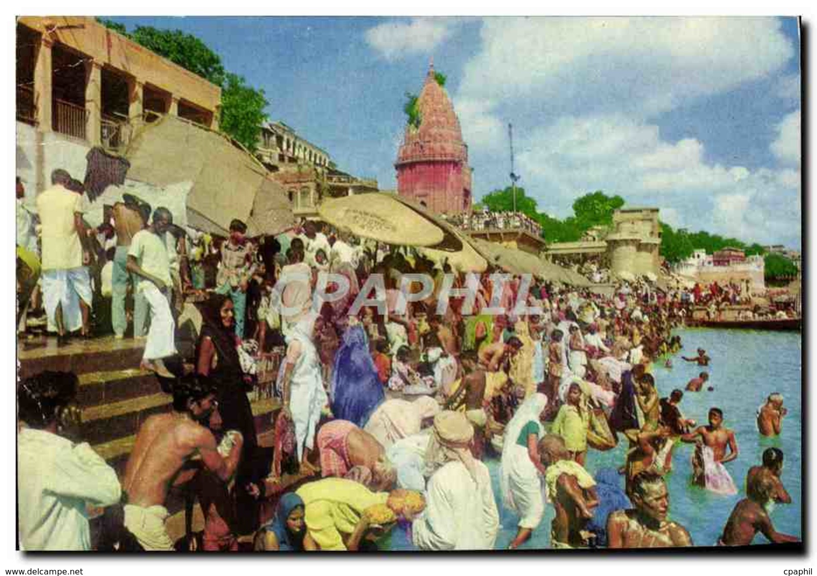 CPM A Festival Bath Of A Ghat Varanasi - Indien