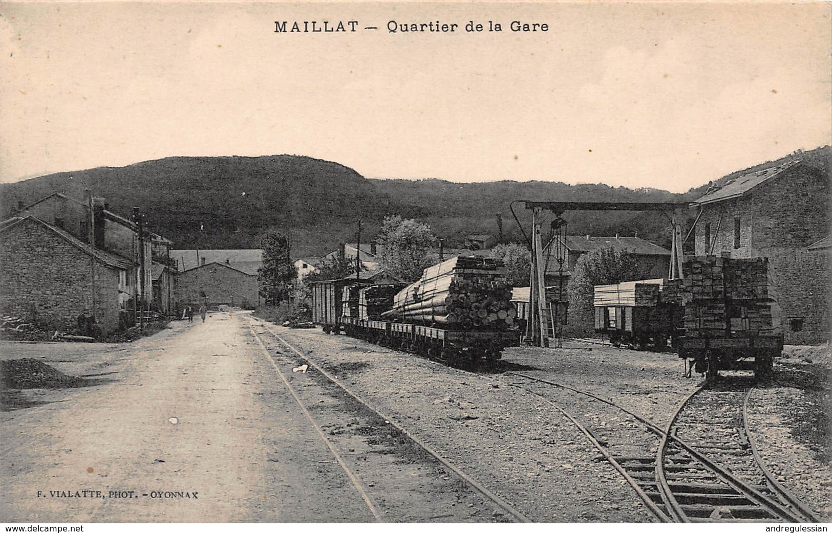 CPA MAILLAT - Quartier De La Gare - Non Classés