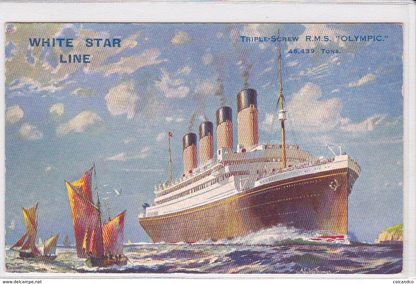 Old Pc  UK Olympic Sistership Titanic Paquebot White Star - Dampfer