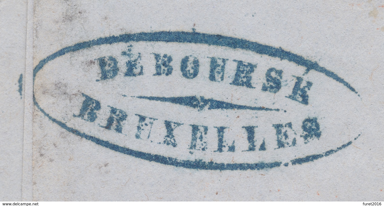 GRIFFE DEBOURSE BRUXELLES  / Lettre N° 7 Margé D Anvers  Lsc - 1851-1857 Medaglioni (6/8)