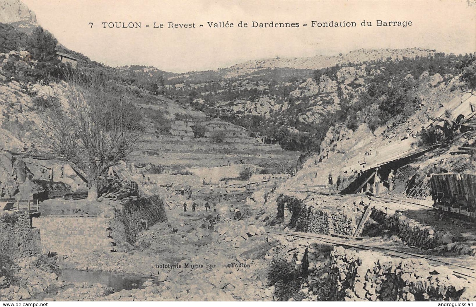 CPA Toulon -Le Revest -Vallée De Dardennes - Fondation Du Barrage - Toulon