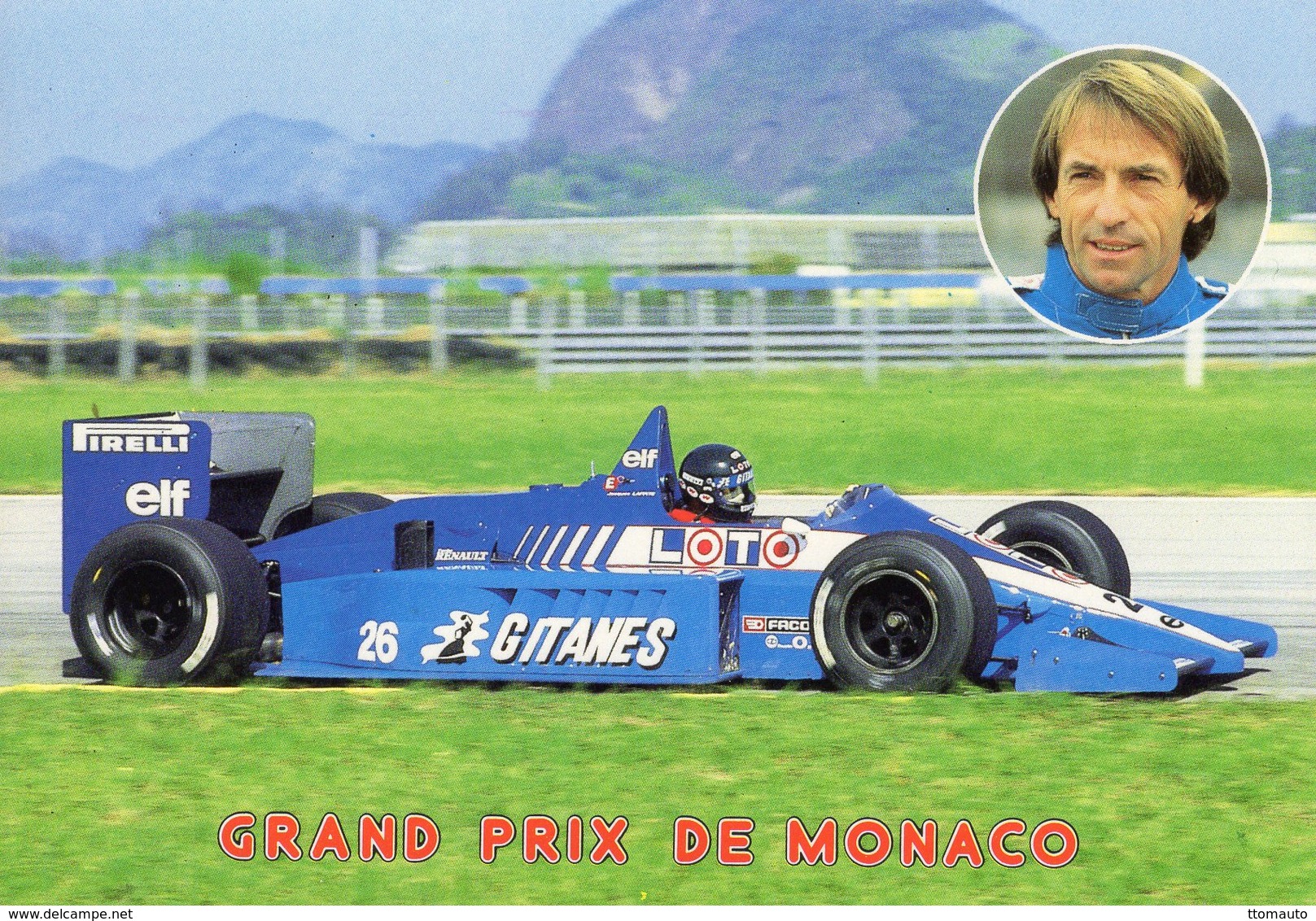 Grand Prix De Monaco  -  Jacques Laffite  -  Ligier-Renault F1  - Carte Postale - Grand Prix / F1