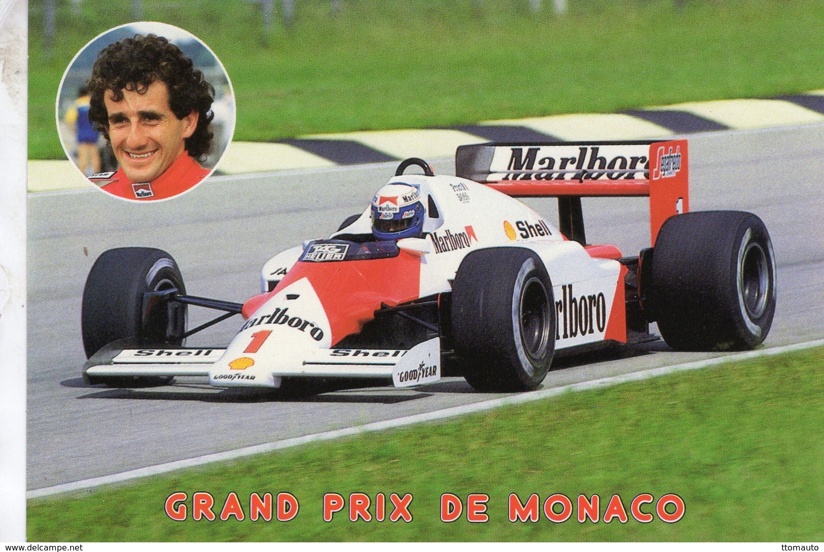 Grand Prix De Monaco  -  Alain Prost  -  McLaren MP4  F1  - Carte Postale - Grand Prix / F1