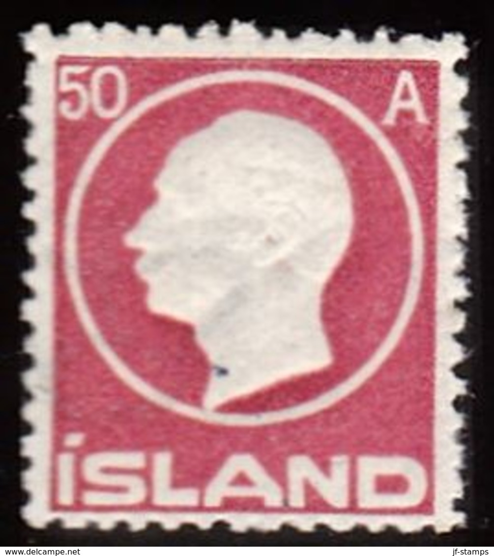 1912. King Frederik VIII. 50 Aur Brown-lilac (Michel 72) - JF156276 - Nuovi