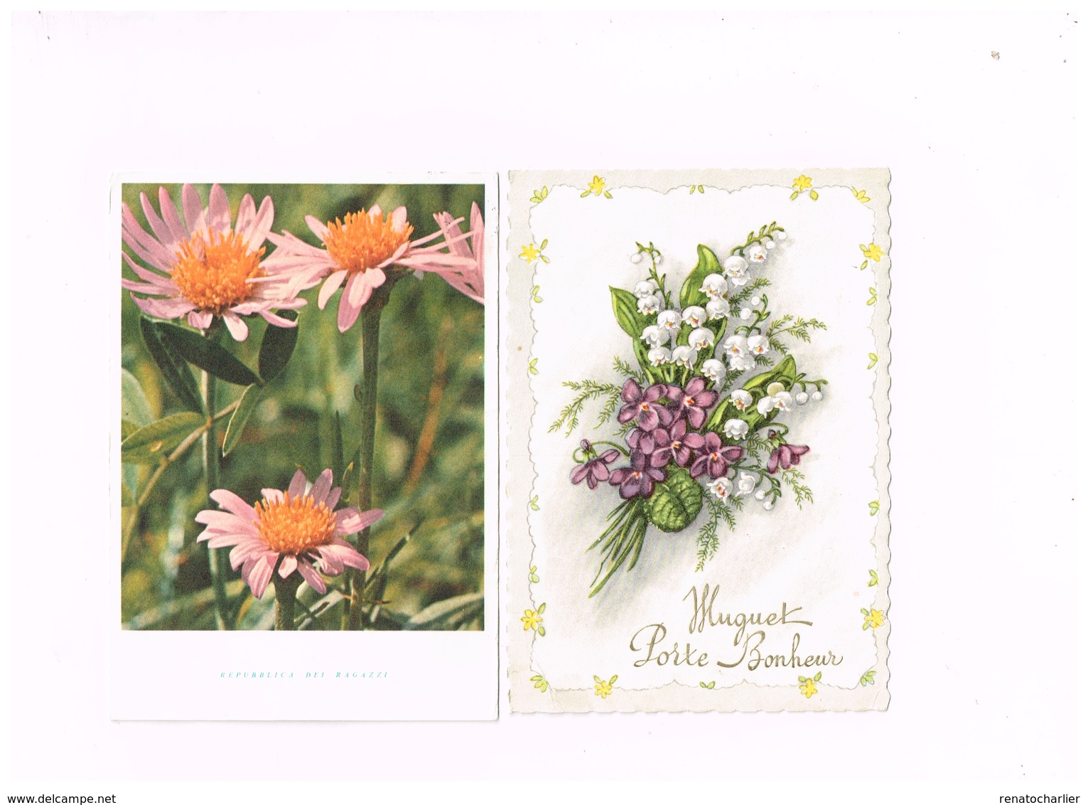 Lot De 8 Cartes "Fleurs" - Blumen