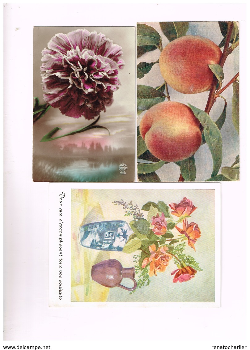 Lot De 8 Cartes "Fleurs" - Fiori