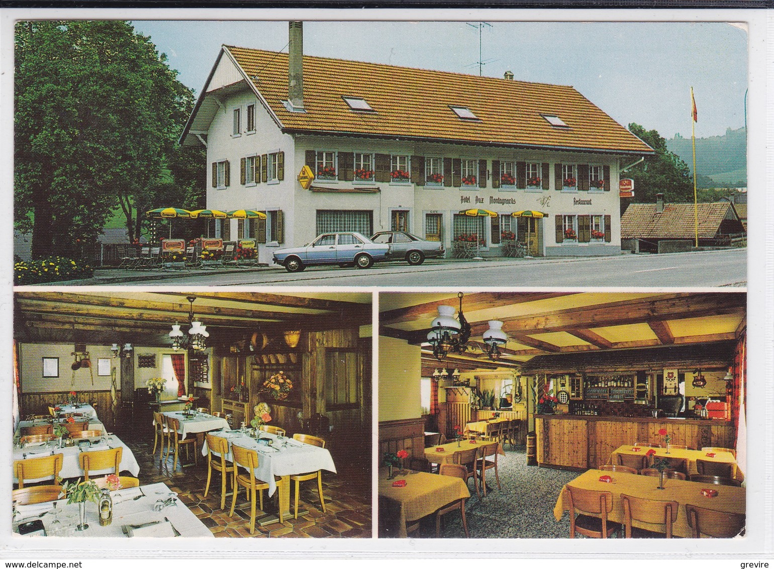 La Roche, Auberge Des Montagnards, 3 Vues. Voitures - La Roche