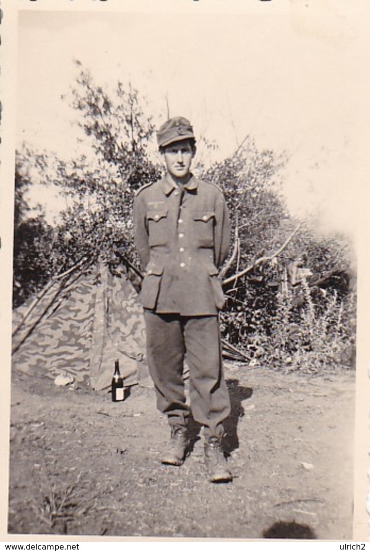 Foto Deutscher Soldat In Russland - 1943 - 8*5,5cm (46877) - Krieg, Militär