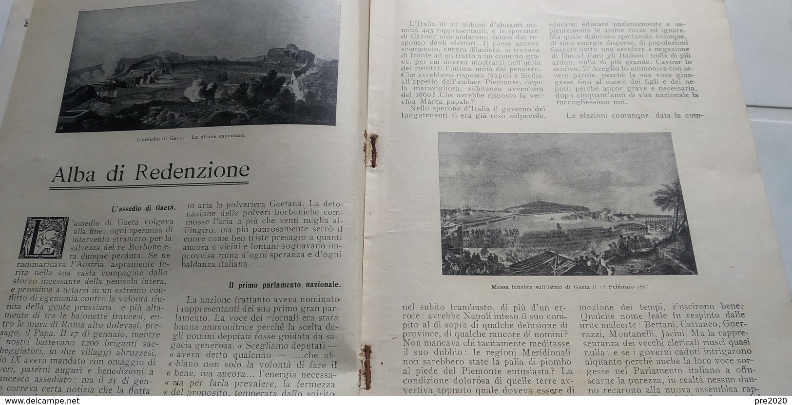 PRIMAVERA ITALICA 1861 NUMERO UNICO 1911 GAETA BETTINO RICASOLI BROLIO IN CHIANTI - Altri & Non Classificati