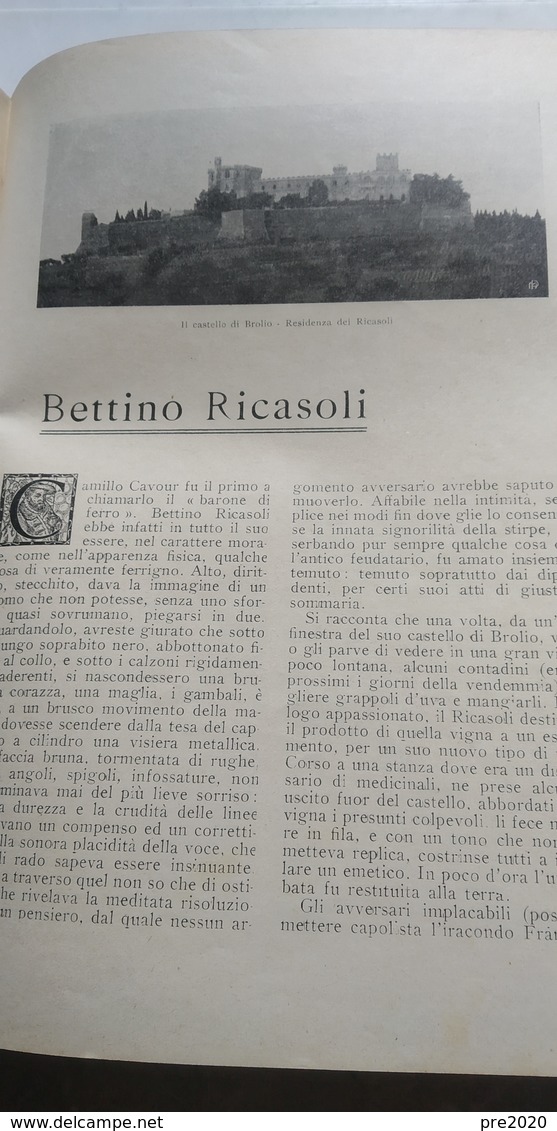 PRIMAVERA ITALICA 1861 NUMERO UNICO 1911 GAETA BETTINO RICASOLI BROLIO IN CHIANTI - Altri & Non Classificati