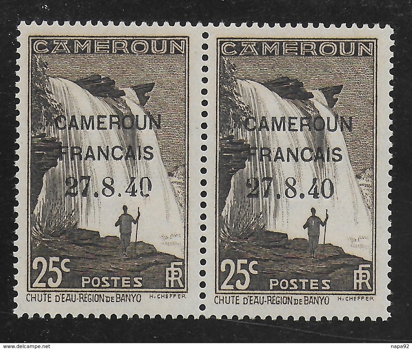 CAMEROUN 1940 YT 215** - VARIETES - Neufs