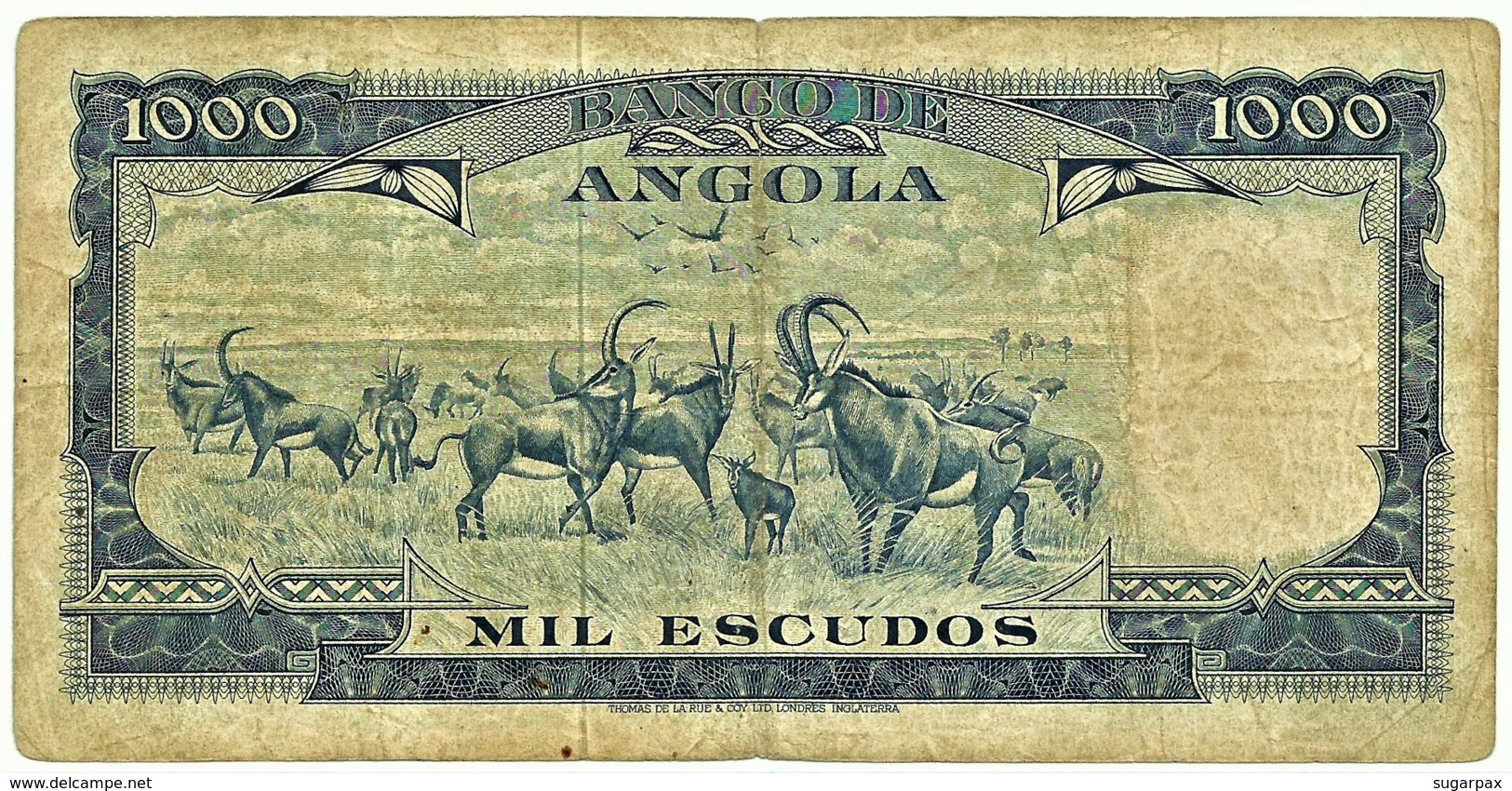 Angola - 1000 Escudos - 10.06.1970 - Pick 98 - Série V2 HG - Américo Tomás - PORTUGAL 1 000 - Angola