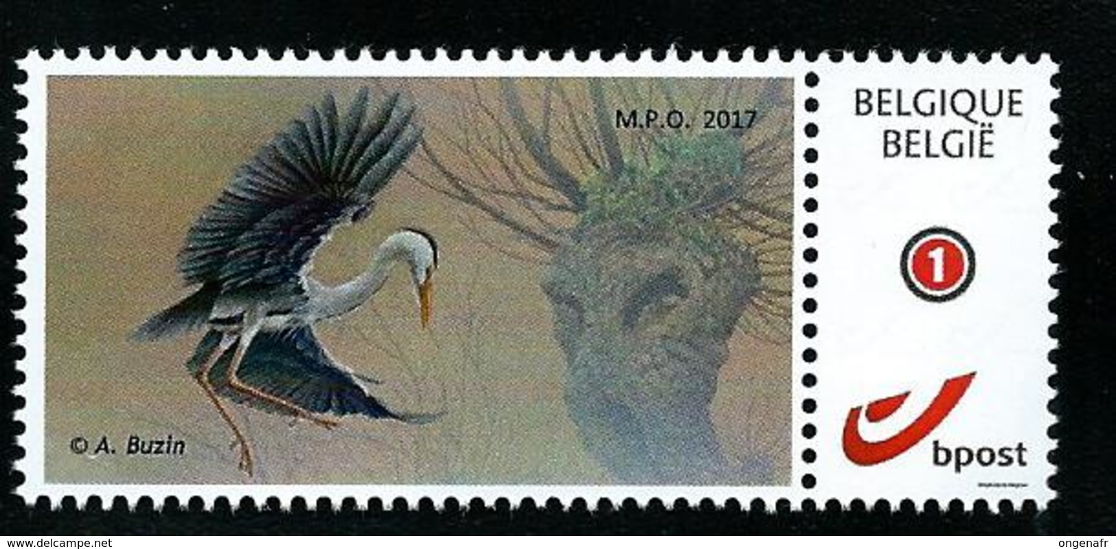 Duostamps  Buzin (M.P.O.) 2017  (état: **) - 1985-.. Pájaros (Buzin)