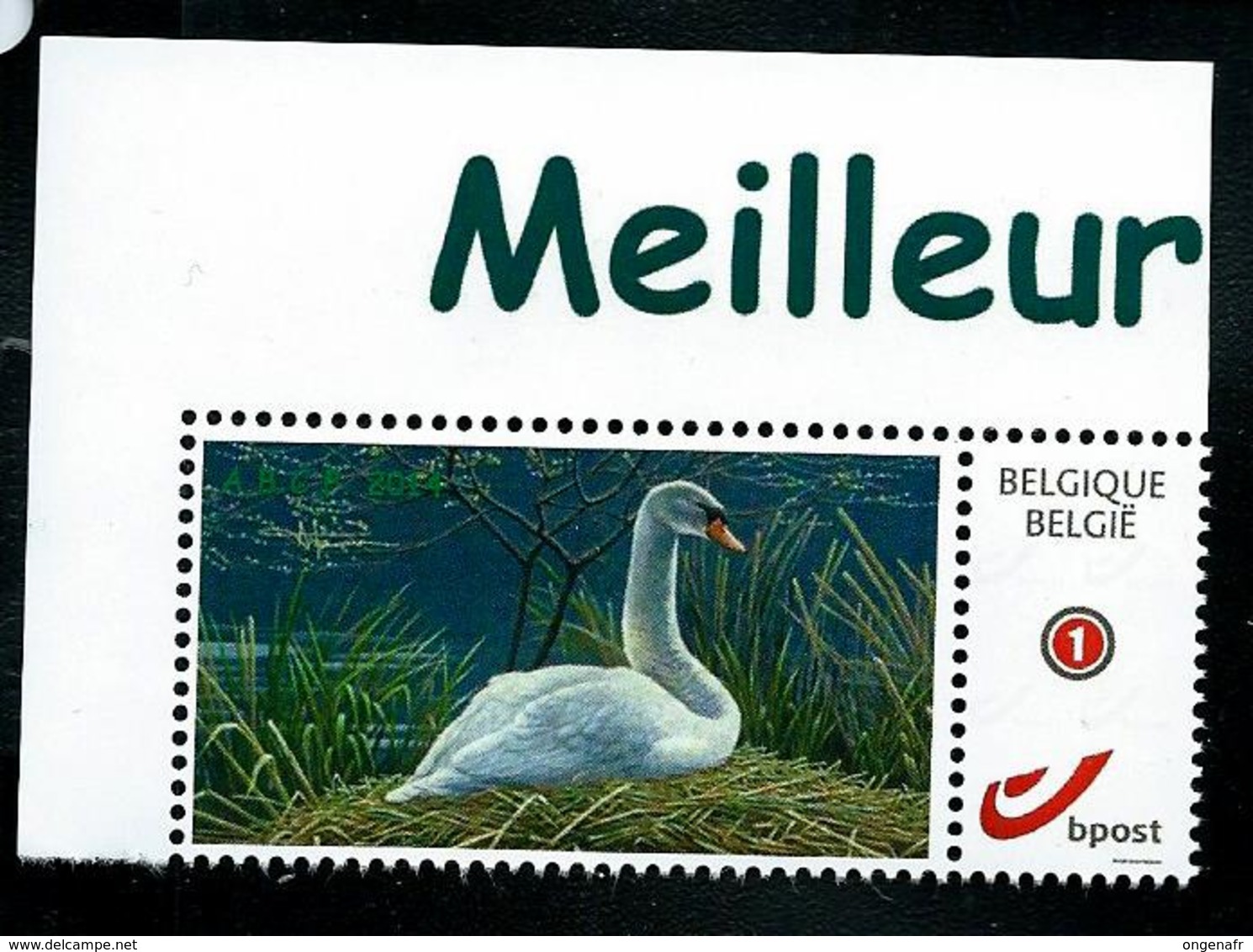 Duostamps  Buzin  (Cygne)  (état: **) - 1985-.. Uccelli (Buzin)