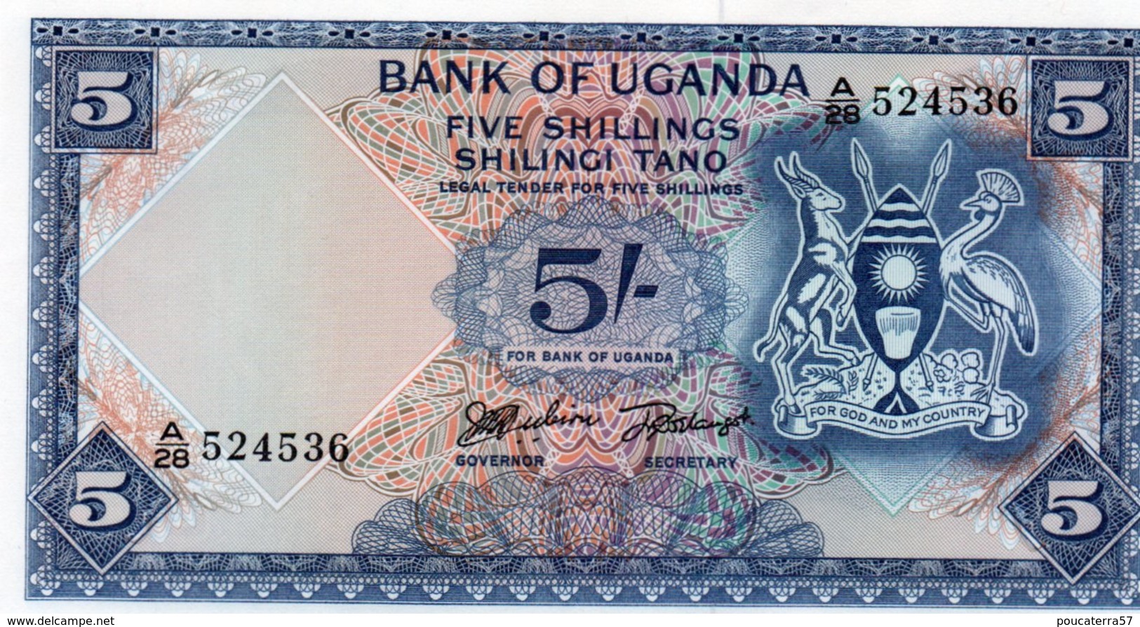 UGANDA=N/D    5  SHILLINGS    P-1     UNC - Uganda
