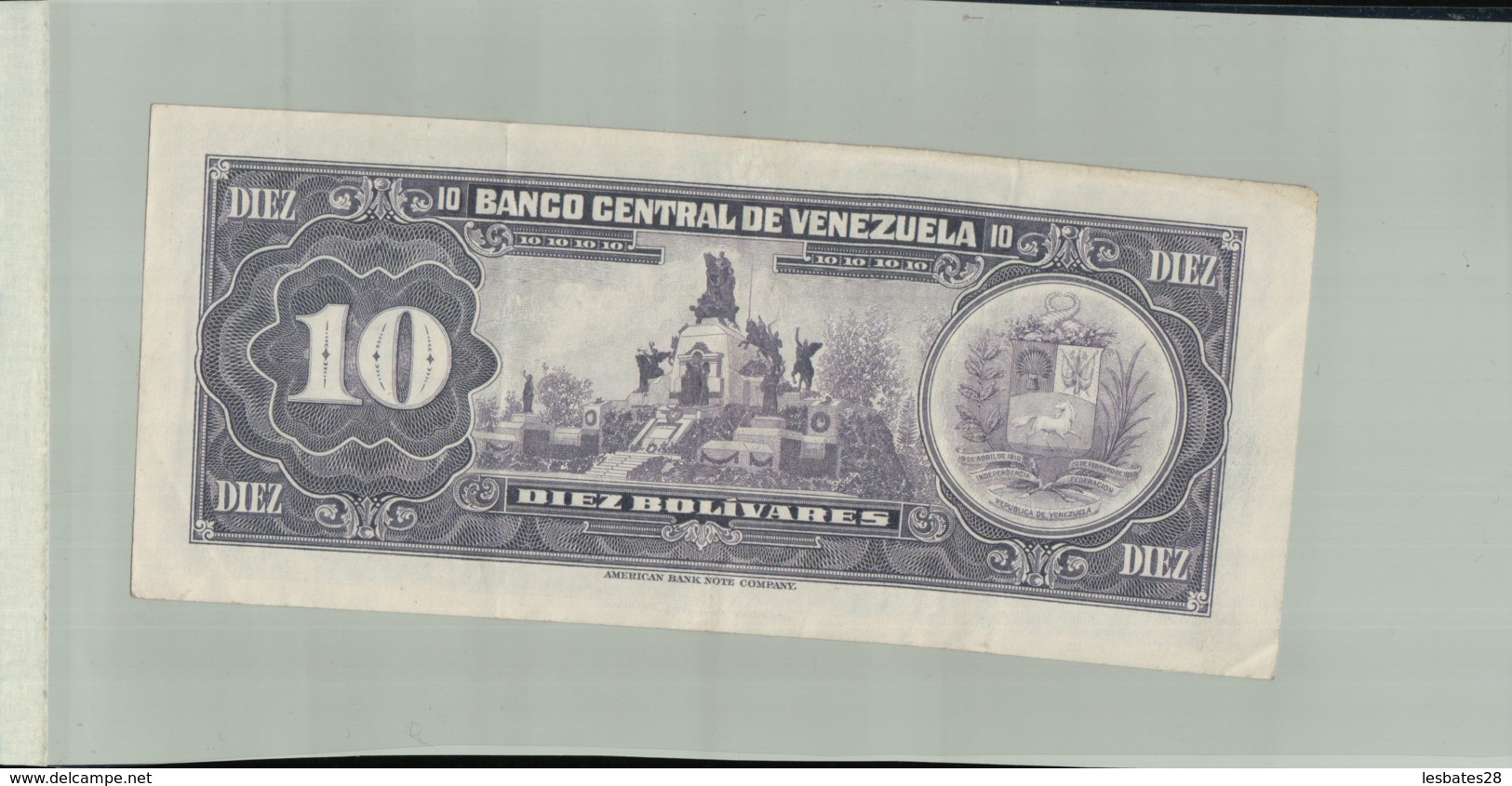 BILLET Banque  Banco Central De Venezuela 10   Bolivares  1973 -Janv 2020  Clas Gera - Venezuela