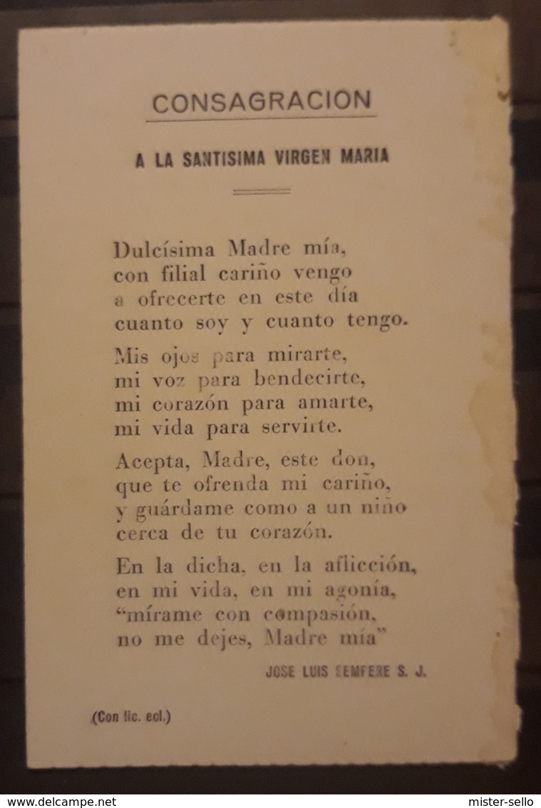 CONSAGRACION A LA SANTÍSIMA MADRE VIRGEN. - Imágenes Religiosas