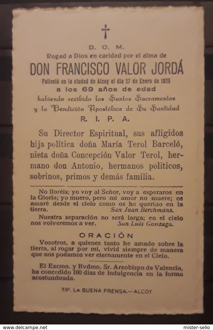 ORACIÓN DE 1925 - Imágenes Religiosas