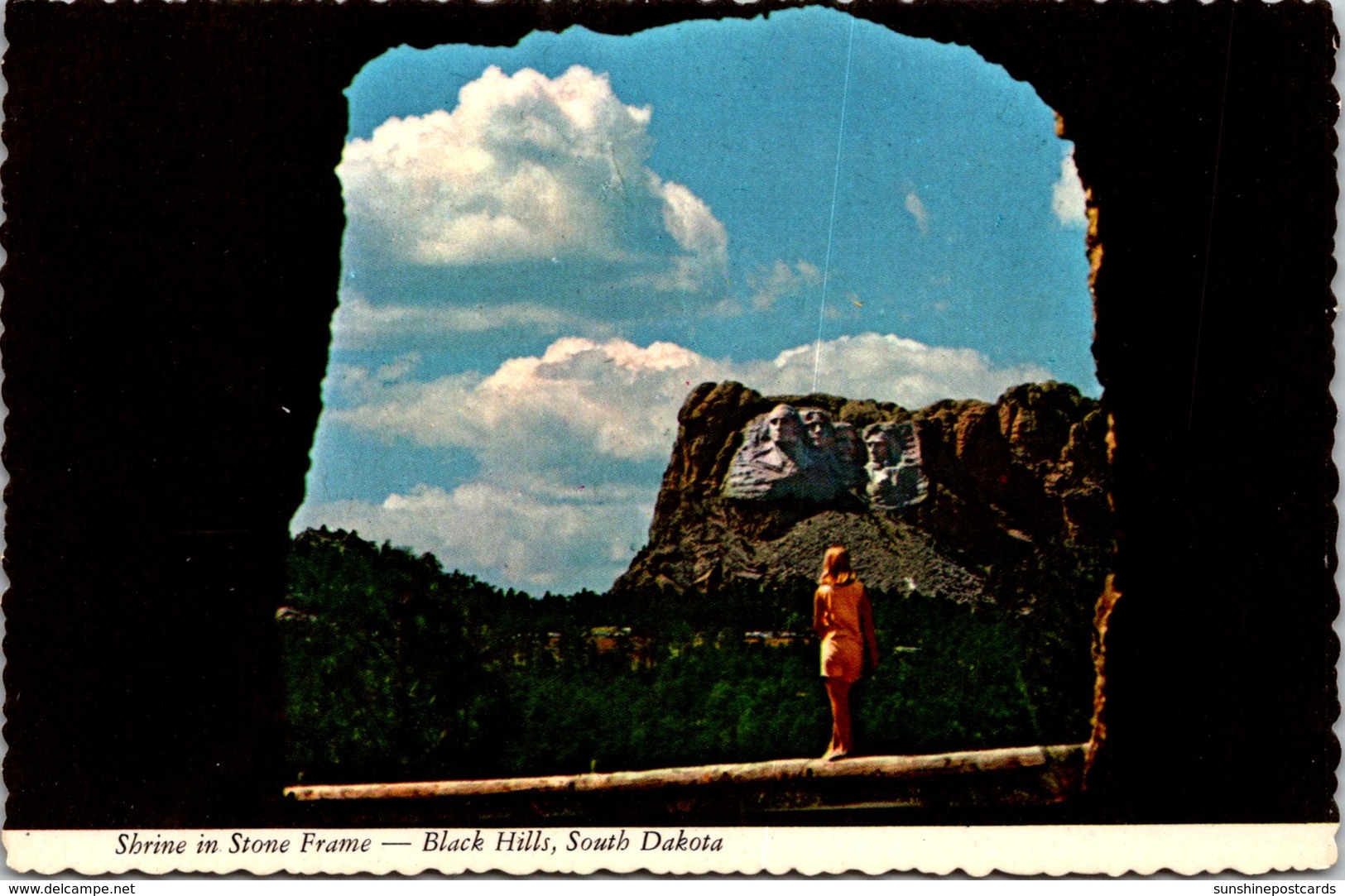 South Dakota Black Hills Mount Rushmore In Stone Frame - Mount Rushmore
