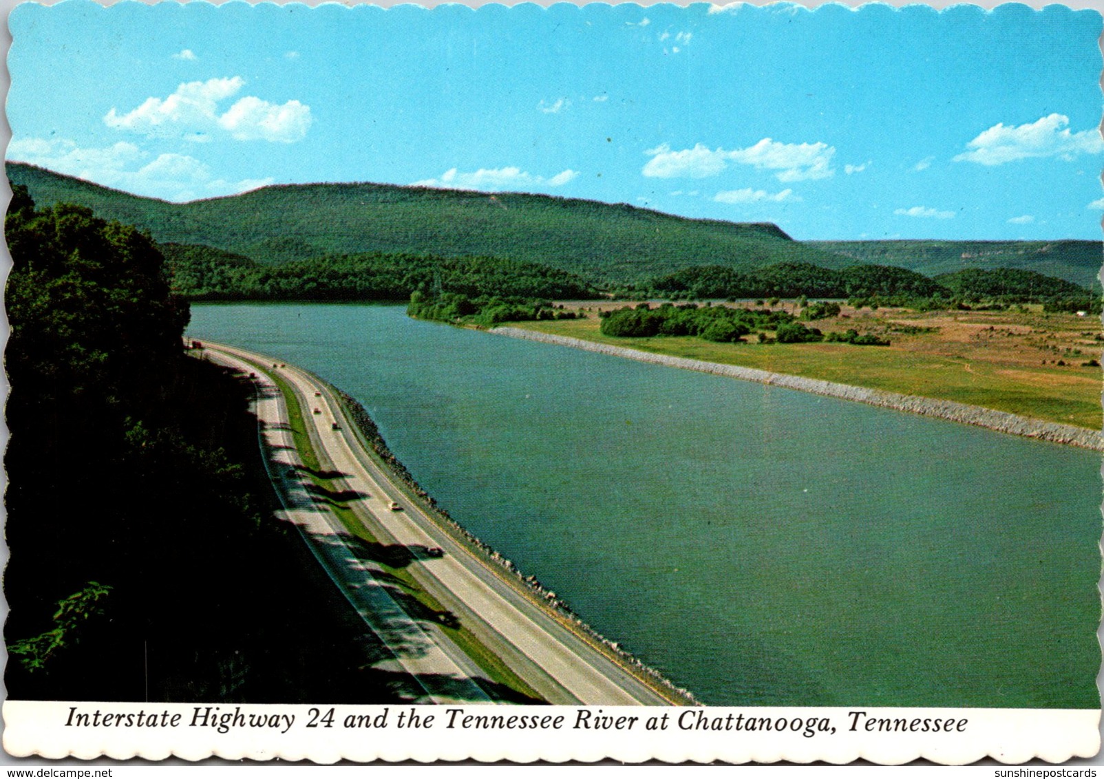 Tennessee Chattanooga Interstate Highway 24 And The Tennessee River - Chattanooga