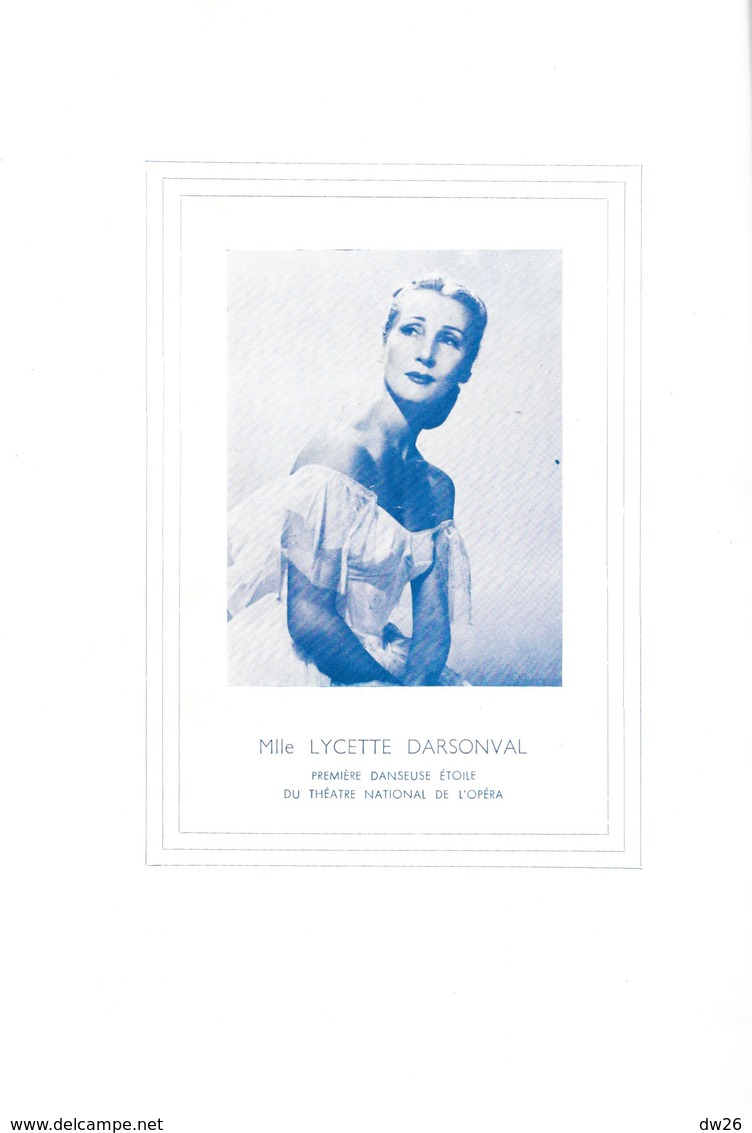 Programme: Trois Siècles De Danse à L'Opéra De Paris - Théâtre De Coutances, Chorégraphie Lycette Darsonval 1953 - Programas