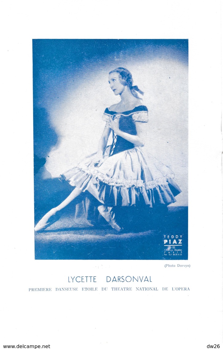 Programme: Trois Siècles De Danse à L'Opéra De Paris - Théâtre De Coutances, Chorégraphie Lycette Darsonval 1953 - Programas