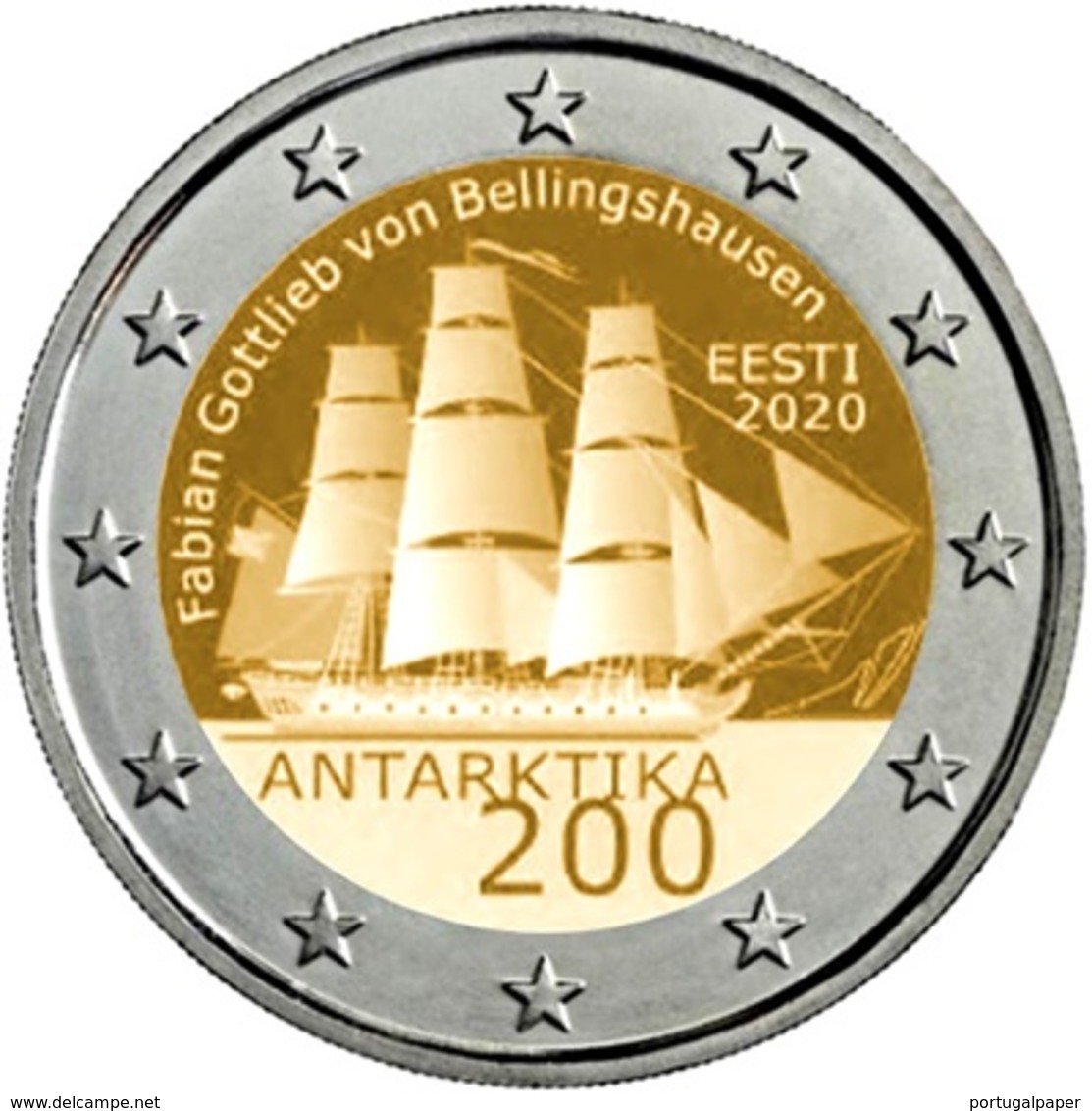 Estonia 2euro Cc - Antártika - 2020 UNC - Estonia