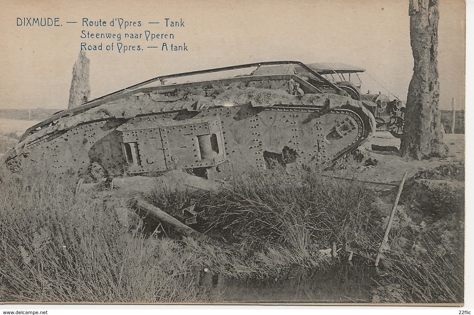 DIKSMUIDE DIXMUDE ROUTE D'YPRES TANK - Diksmuide