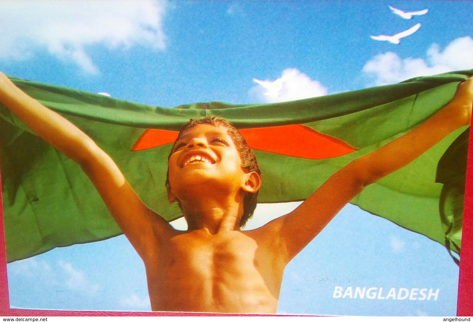 Flag And Child - Bangladesh