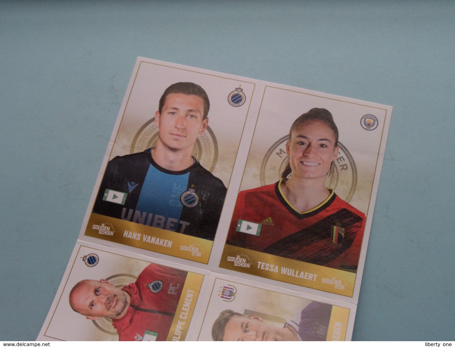 Eden Hazard / Hans Vanaken / Tessa Wullaert / Clement / Simon Mignolet / Yari Verschaeren ( Voir Photo ) Stickers 2020 ! - Trading Cards