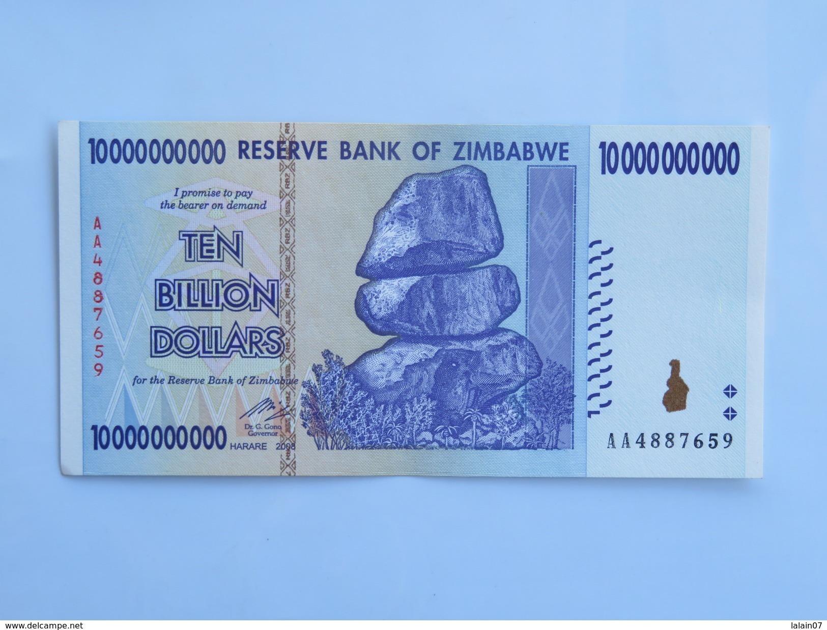 Billet ZIMBABWE De TEN BILLION (10 000 000 000) Dollars - Botswana