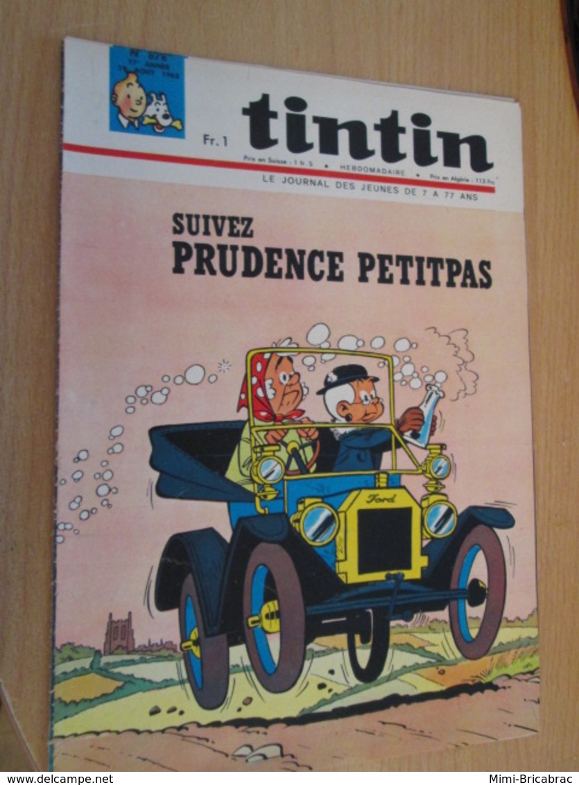 SPI2020 SUPERBE COUVERTURE DE LA REVUE  TINTIN De 1965  : PRUDENCE PETITPAS - Ric Hochet