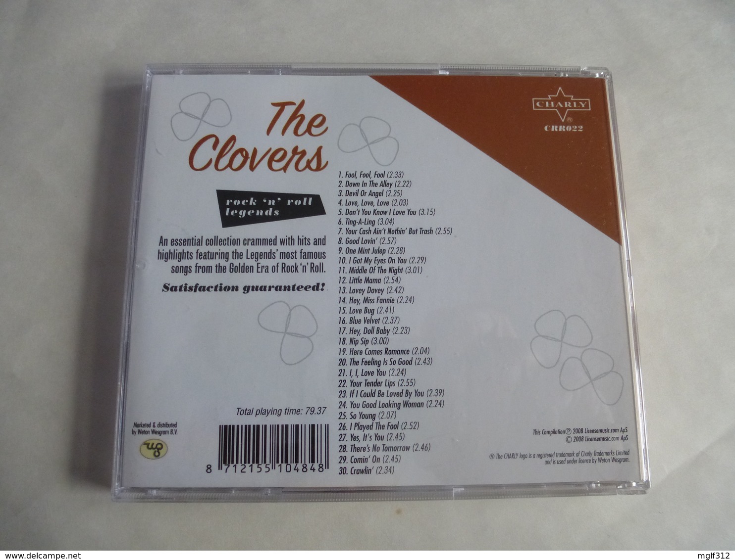 THE CLOVERS - Rock'n'Roll - CD 30 Titres - Edition CHARLY 2008 - Détails 2éme Scan - Verzameluitgaven