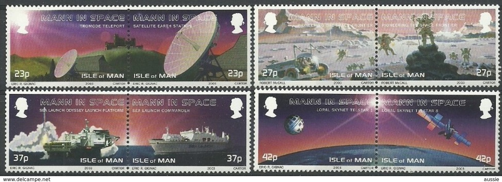 Ile De Man 2003  Yvertn° 1059-1066 *** MNH  Cote 13 Euro Space L' Espace - Man (Ile De)