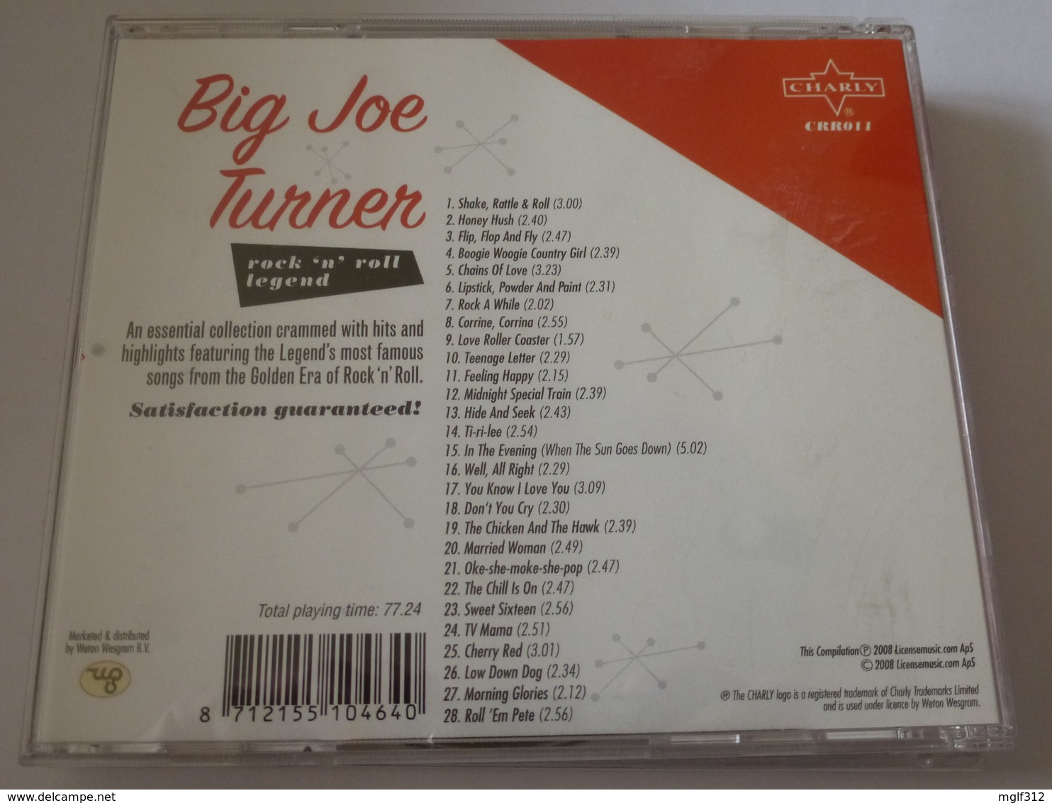 BIG JOE TURNER - Rock'n'Roll - CD 28 Titres - Edition CHARLY 2008 - Détails 2éme Scan - Collectors