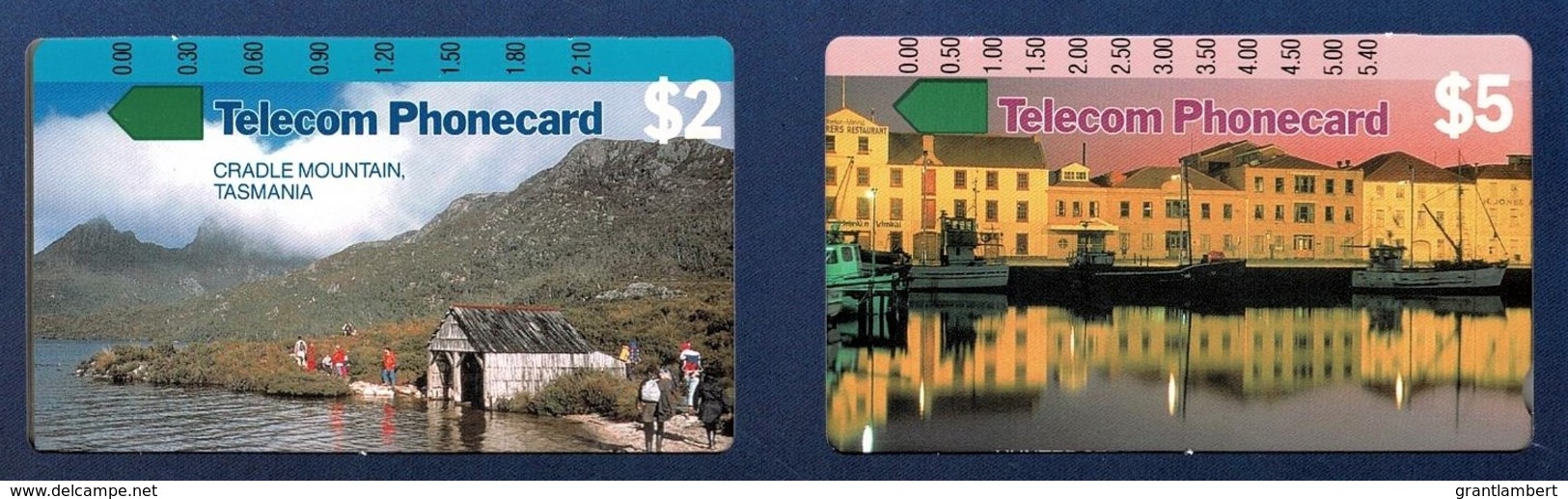 Australia 1991 Tasmania Telecom Mint Phonecards - Cradle Mountain & Hobart - Australia