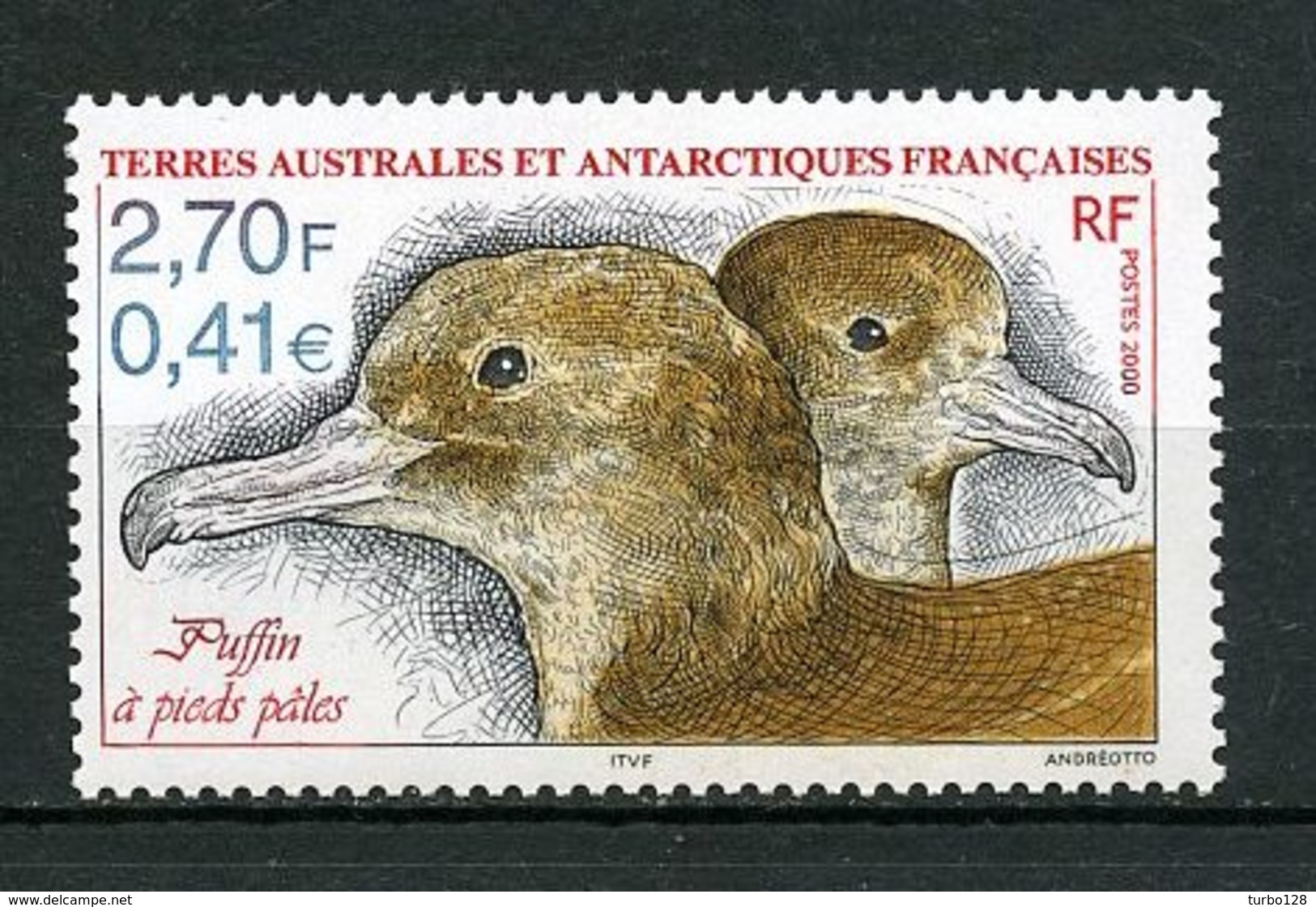 TAAF 1998  N° 279 ** Neuf MNH Superbe Faune Oiseaux Puffin Birds Fauna Animaux - Neufs