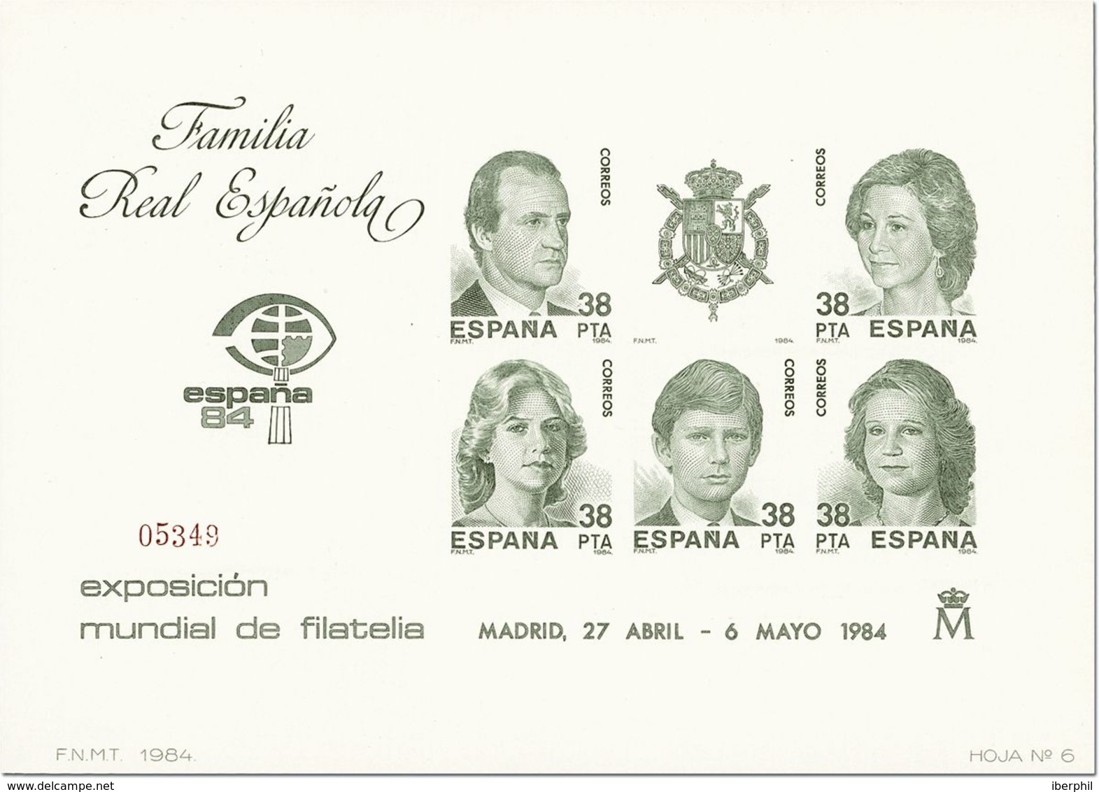 1º Y 2º Centenario, Pruebas. (*)6/7. 1984. Pruebas De Lujo. ESPAÑA 84. MAGNIFICAS. Edifil 2020: 156 Euros - Errors & Oddities