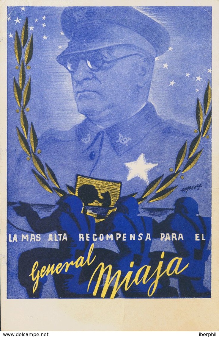 Guerra Civil, Tarjeta Postal Republicana. (*). (1937ca). Tarjeta Postal Ilustrada De La Junta Delegada De Defensa De Mad - Other & Unclassified