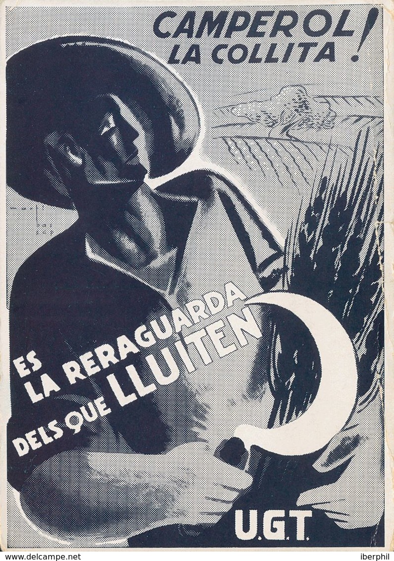 Guerra Civil, Tarjeta Postal Republicana. (*). (1937ca). Tarjeta Postal Ilustrada Del Comissariat De Propaganda De La Ge - Andere & Zonder Classificatie