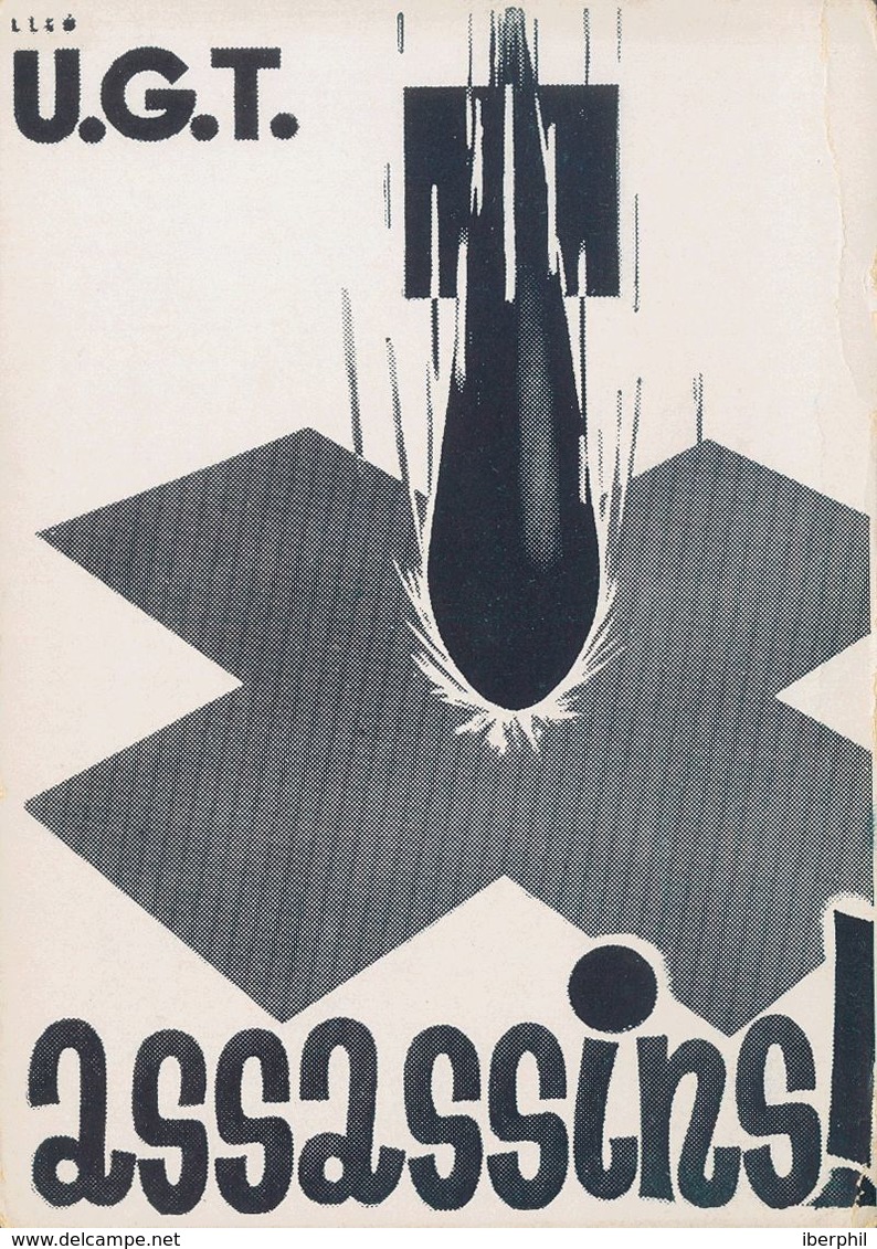Guerra Civil, Tarjeta Postal Republicana. (*). (1937ca). Tarjeta Postal Ilustrada Del Comissariat De Propaganda De La Ge - Other & Unclassified
