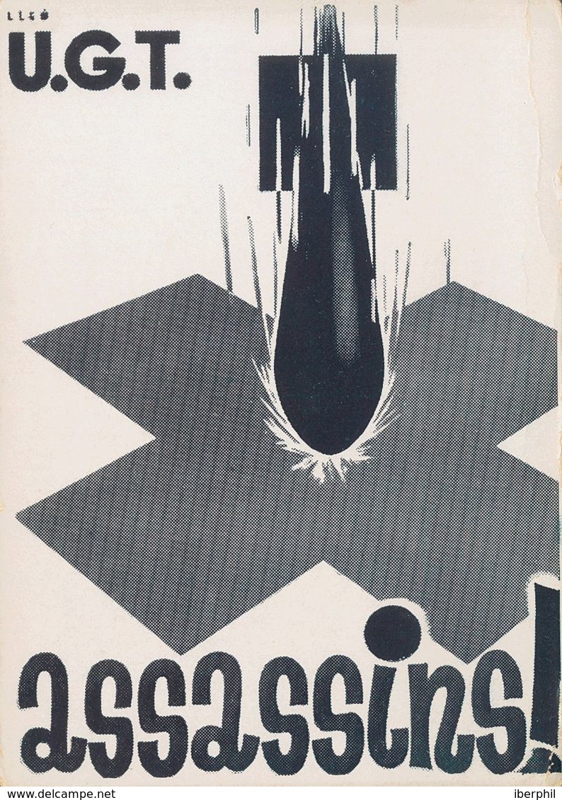 Guerra Civil, Tarjeta Postal Republicana. (*). (1937ca). Tarjeta Postal Ilustrada Del Comissariat De Propaganda De La Ge - Andere & Zonder Classificatie