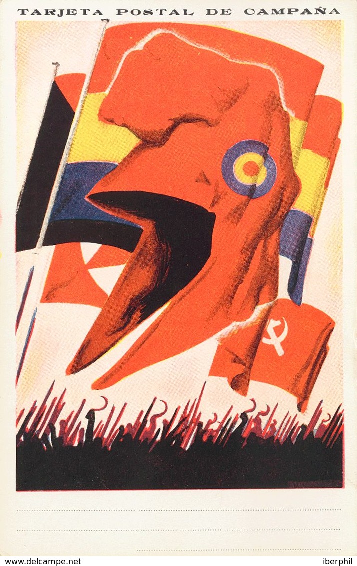 Guerra Civil, Tarjeta Postal Republicana. (*). (1937ca). Tarjeta Postal Del Partido Comunista De España, CONDICIONES PAR - Andere & Zonder Classificatie