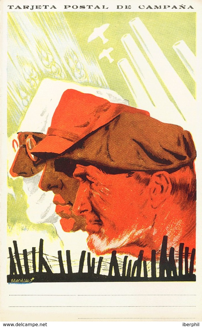 Guerra Civil, Tarjeta Postal Republicana. (*). (1937ca). Tarjeta Postal Del Partido Comunista De España, CONDICIONES PAR - Other & Unclassified